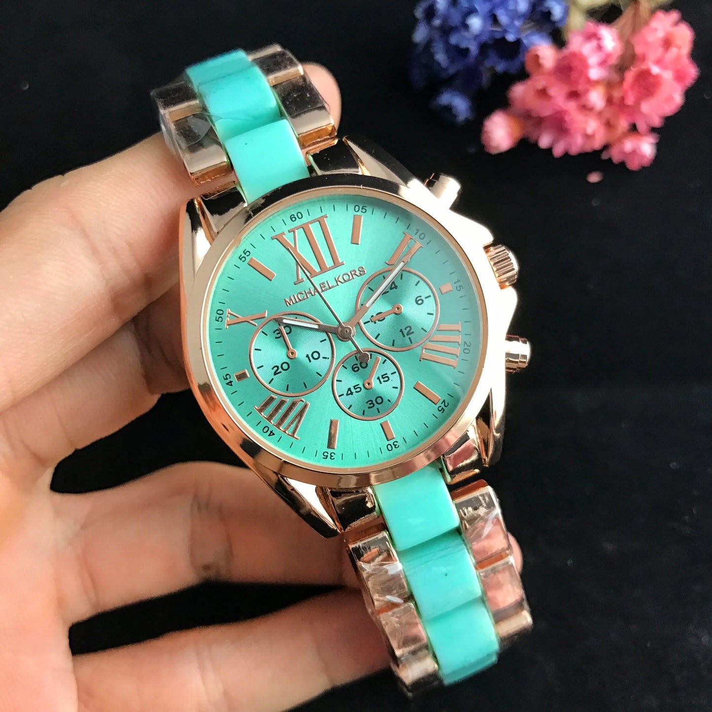 Michael Kors Ladies Fashion Watch Business Style Alloy Quartz Watch Luxury Design Multifunctional Chronograph Elegant Gift Women