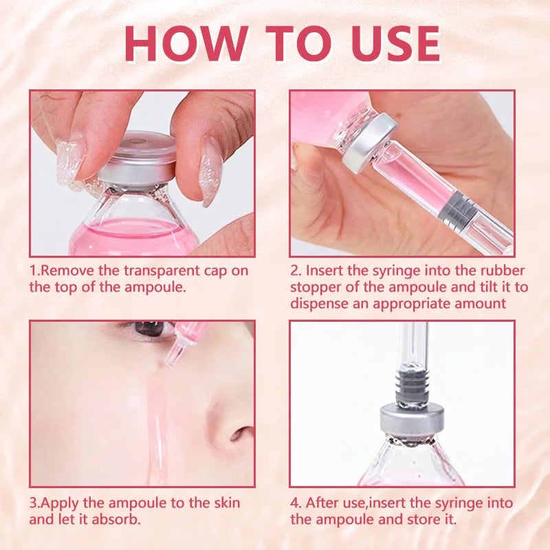 Stem Cell Serum PDRN Ampoule Collagen Moisturizing Anti-Aging Essence Reduce Fine Lines Wrinkle Tighten Brighten Face Skin 1PCS