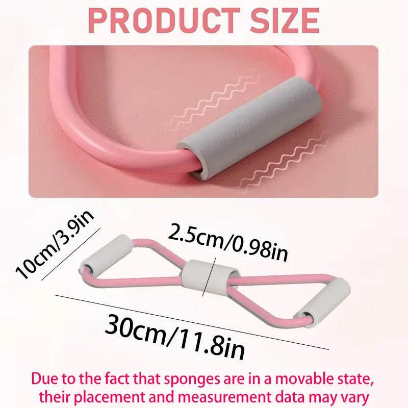 1Pcs Home Gym Elastic Band Portable Fitness Equipment 8 Shape Tension Rope Yoga Resistance Band Shoulder Opening Chest Expander
