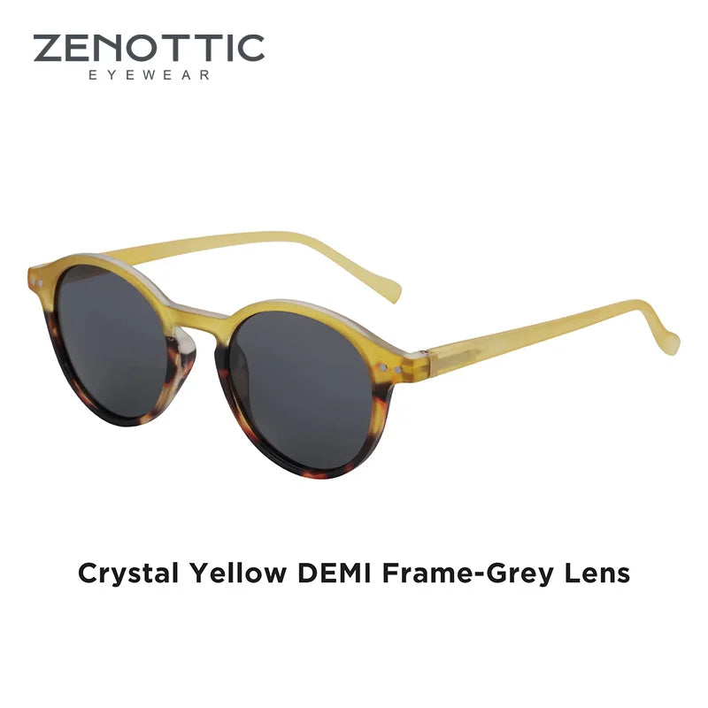 ZENOTTIC (S Size) Retro Circular Polarized Sunglasses 2026 2025 Men Women Vintage Small Round Sun Glasses UV400 Goggles Shades