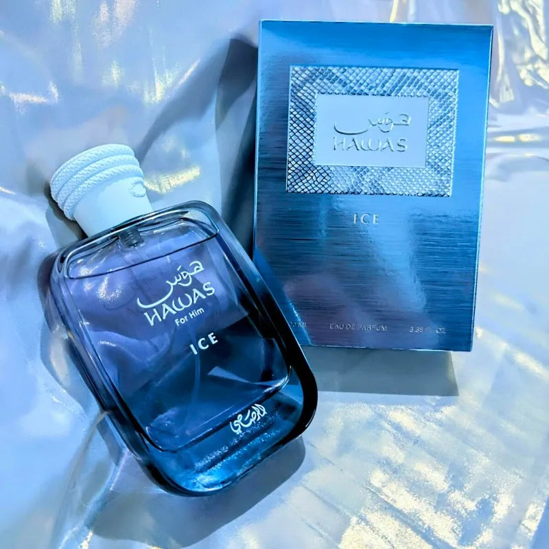 Hawas 100ml Unisex Eau De Parfum Long Lasting Fresh Woody Aquatic Fruity Aromatic Fragrance Elegant Modern Smooth Luxury Scent