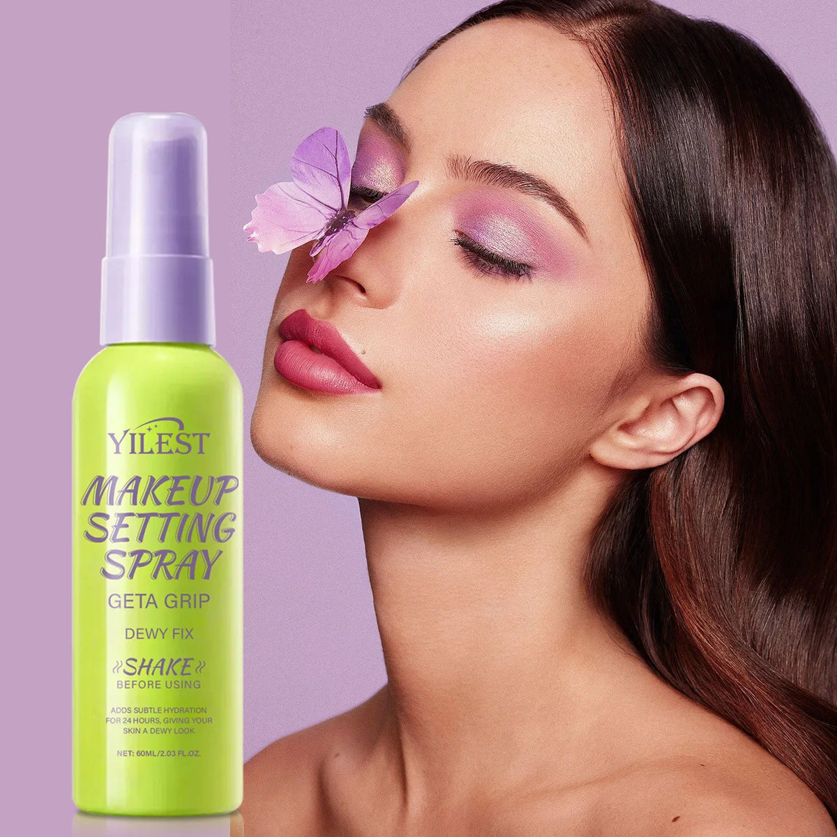 Oil-Free Setting Spray for Oily Skin – Controls Shine, 12H Long Wear, Matte Finish, Non-Comedogenic & Lightweight Formula