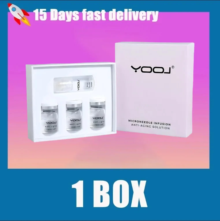 0.25mm Microneedle Essence Kit, Transparent Texture Facial Serum Set Anti‑Aging Skin Regeneration Home Beauty Skin Care