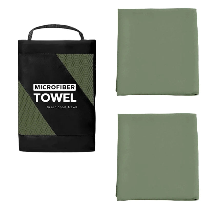 Super Absorbent 2PCS Towel Fast Drying Sports Towel Suitable Swimming Camping Fitness Breathable Durable Travel Essentials