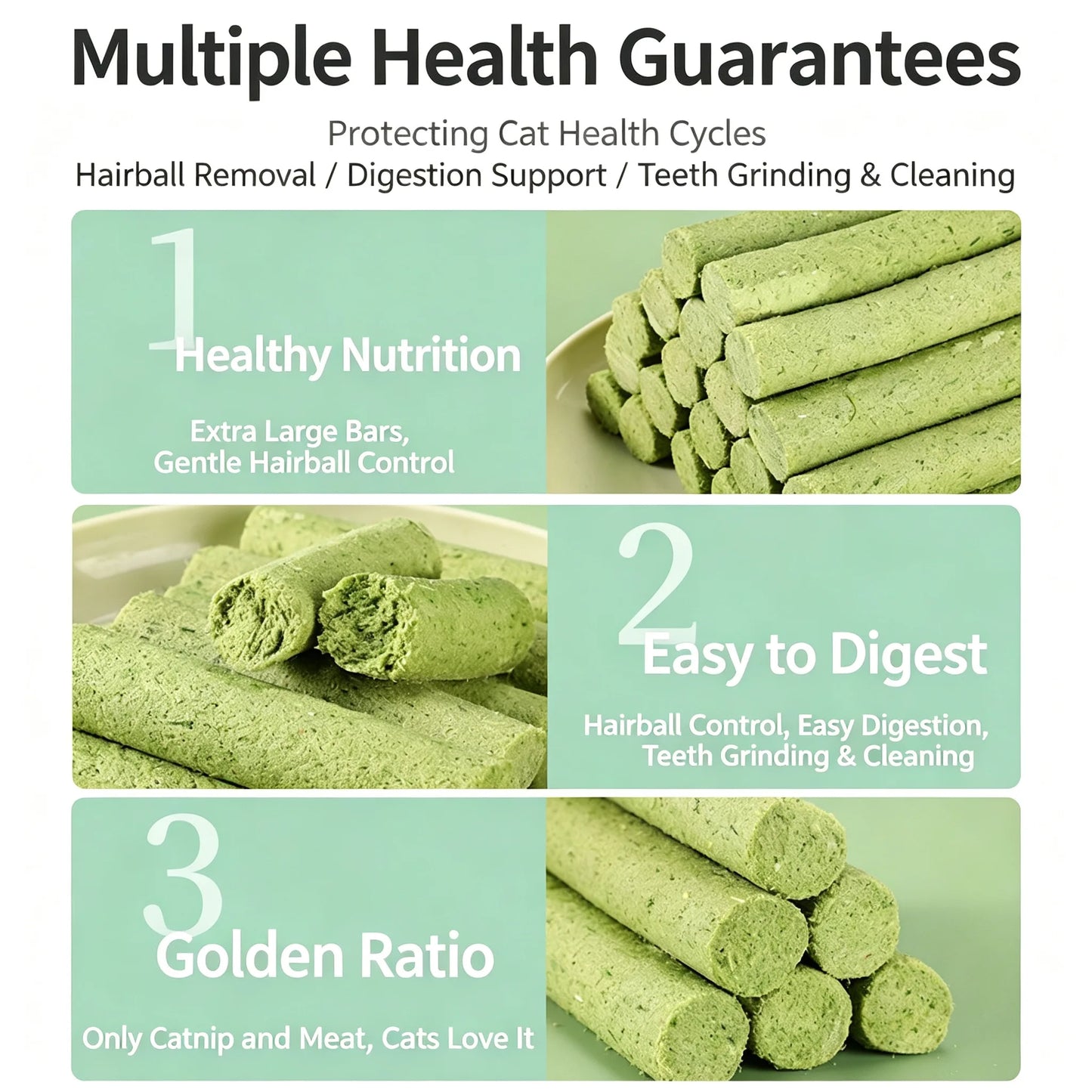 Cat Grass Teeth Grinding Chew Stick Pet Snacks Sticks For Hairball Teething Freeze Dried Catnip Pet Snack Sticks Digestion