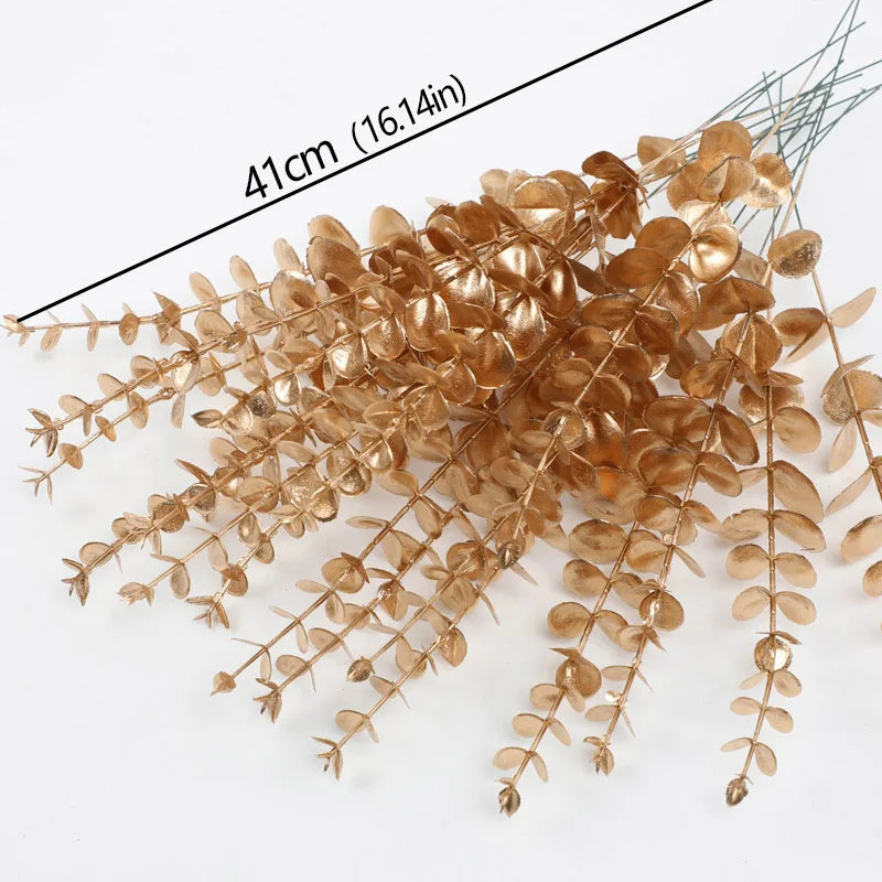 Artificial Eucalyptus Leaves Bouquet Nordic Home Fake Eucalyptus Leaf Wedding Christmas Faux Plants Home Festivals Decor