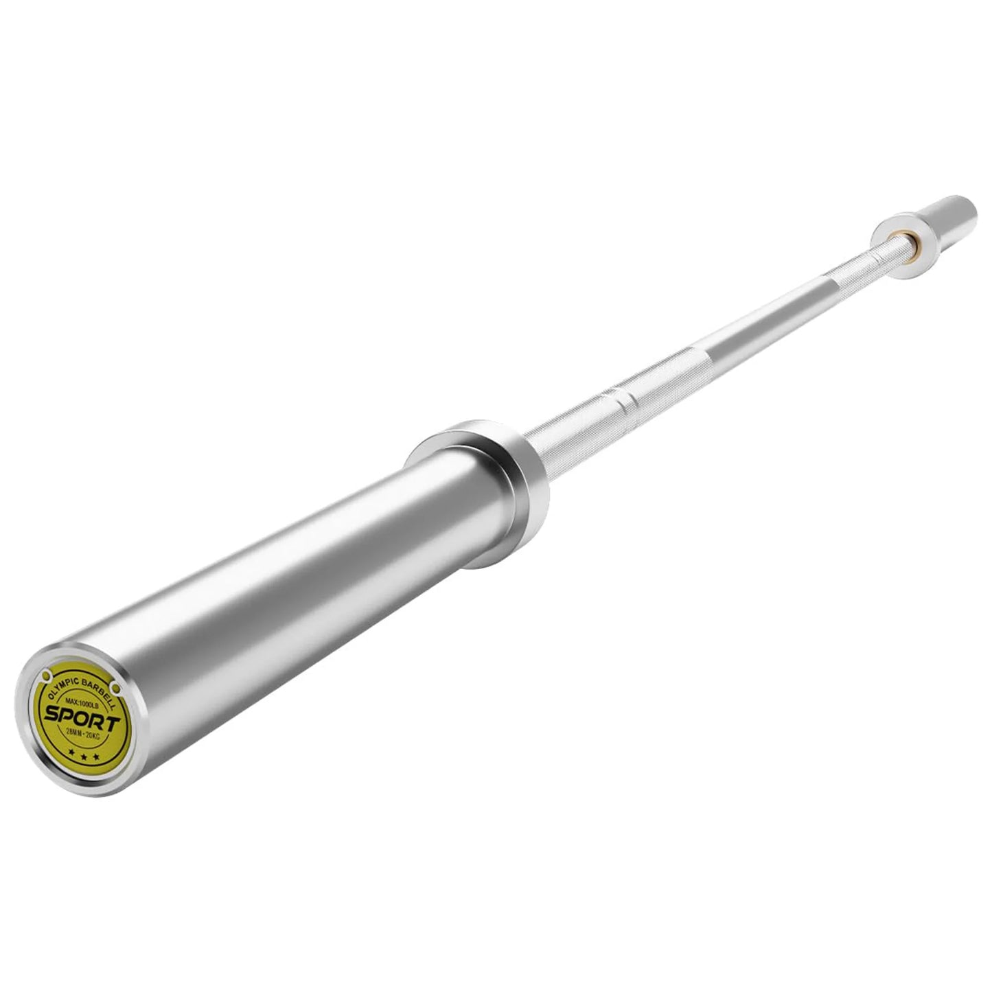 7Ft Barbell Bar for Power Lifting Weightlifting, 1000LBS Capacity 2" Barbell for Squats Curls Deadlifts Presses Hip Thrusts