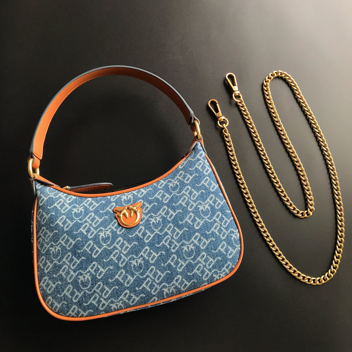 2026 Luxury Pinko‑Inspired Swallow Bowling Bag Top Grain Leather Women’s Minimalist High Quality Handbag