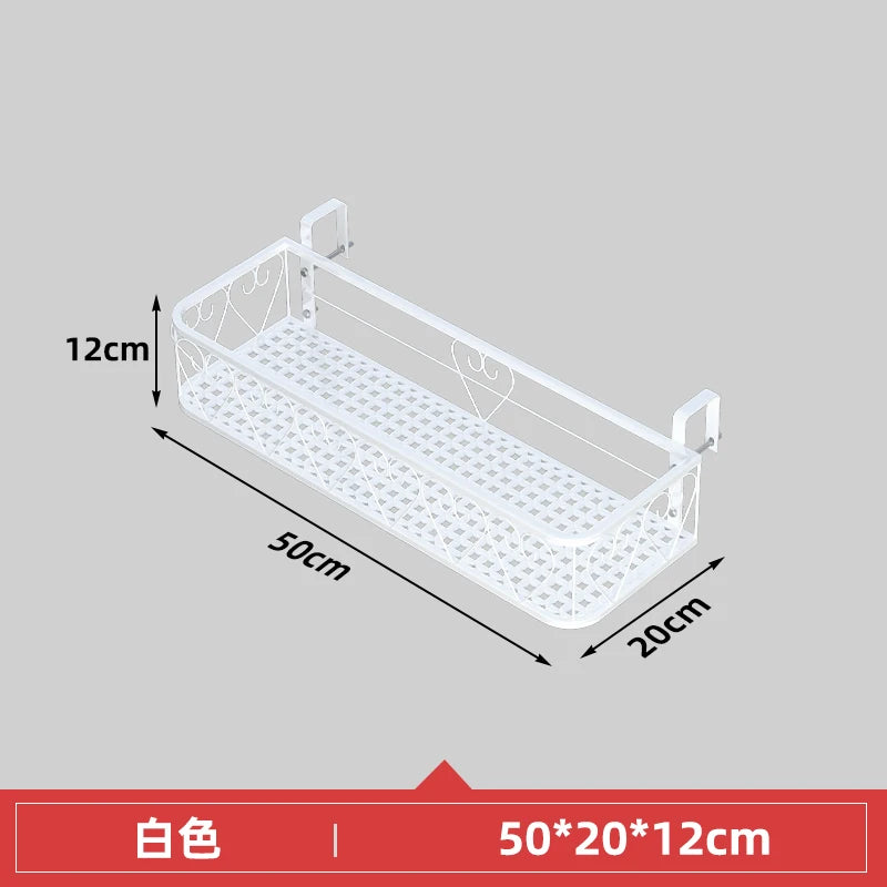 Balcony Flower Holder Hanging Planter Bracket for Railing Vertical Plant Shelves for Succulents Outdoor Gardening Storage Rack