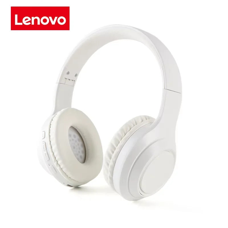 Lenovo Bluetooth 5.3 Earphones Over-ear Foldable Computer Wireless Headphone