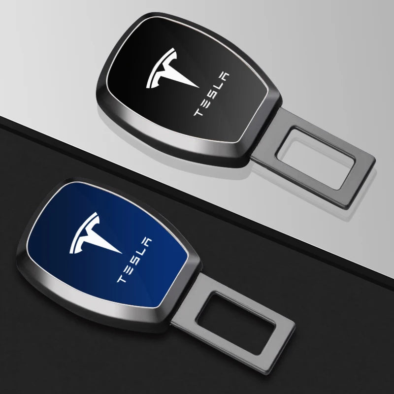 1/2PCS Car safety seat belt buckle clip car accessories For Tesla model 3 model X Y style Roadster Car styling