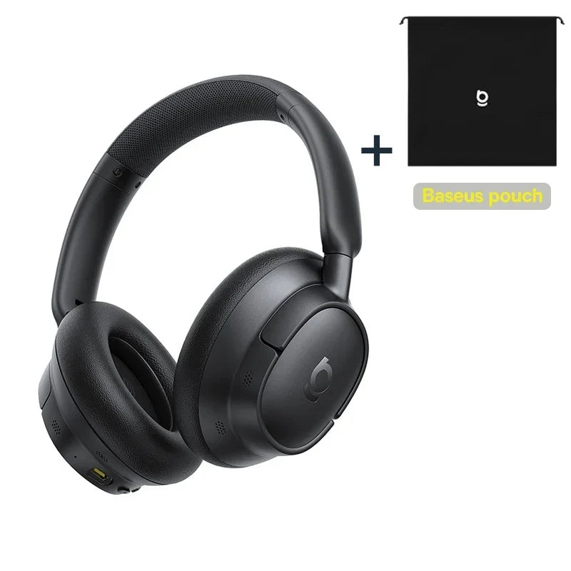 Baseus EH10 NC ANC Wireless Headphones 45dB Adaptive Hybrid Noise Cancelling Headsets Hi-Res LDAC Headphone Bluetooth 6.0 80Hrs