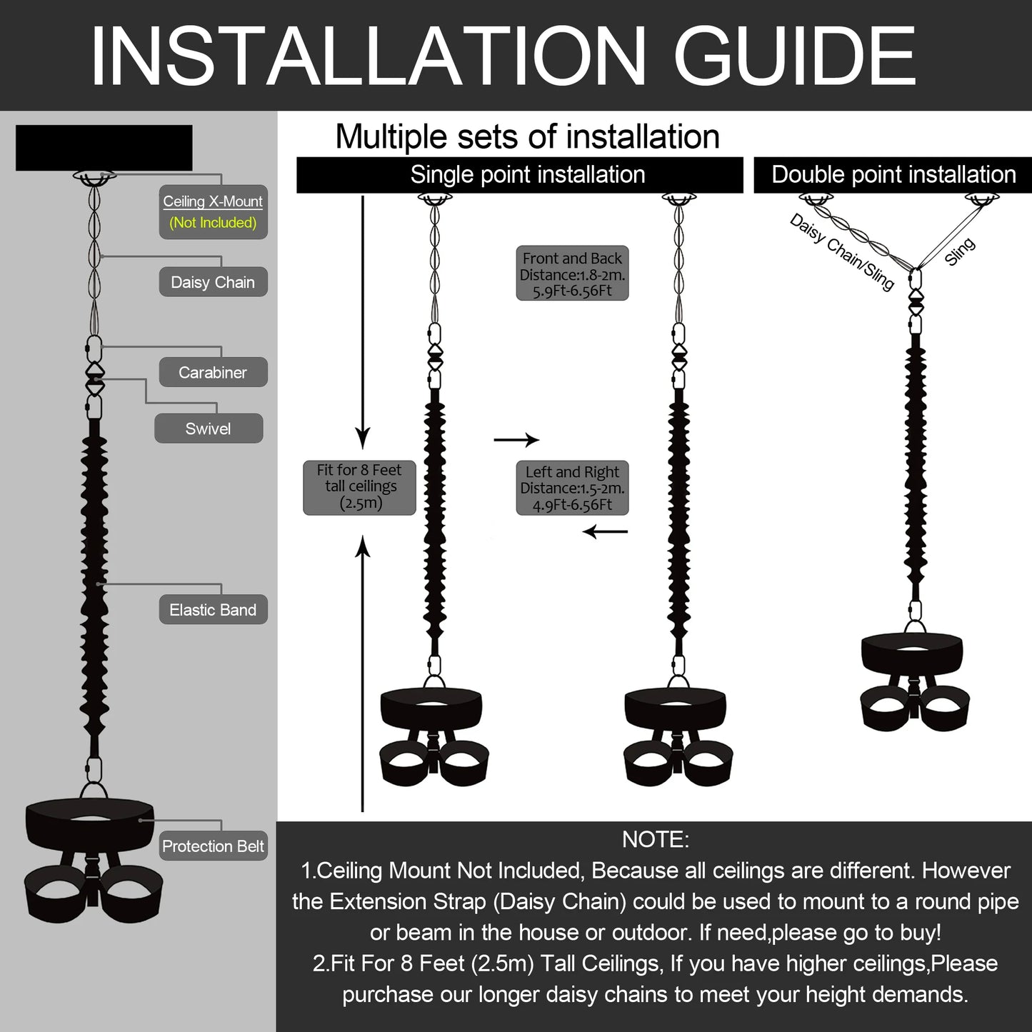 Heavy Bungee Fitness Equipment Set Cord and Harness Upgraded For Home Gym Yoga Rope Gravity Bungee Training Pro Tool Studio