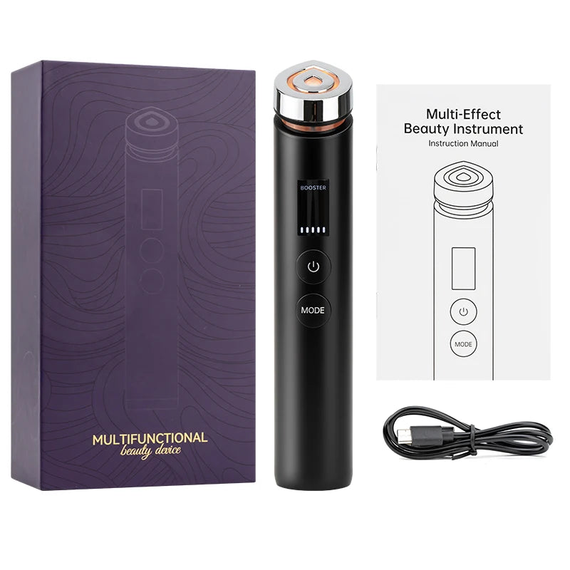 Handheld Microcurrent Facial Massager Promotes Essence Absorption Revitalizes Dull Skin Daily Facial Care Massage Device USB