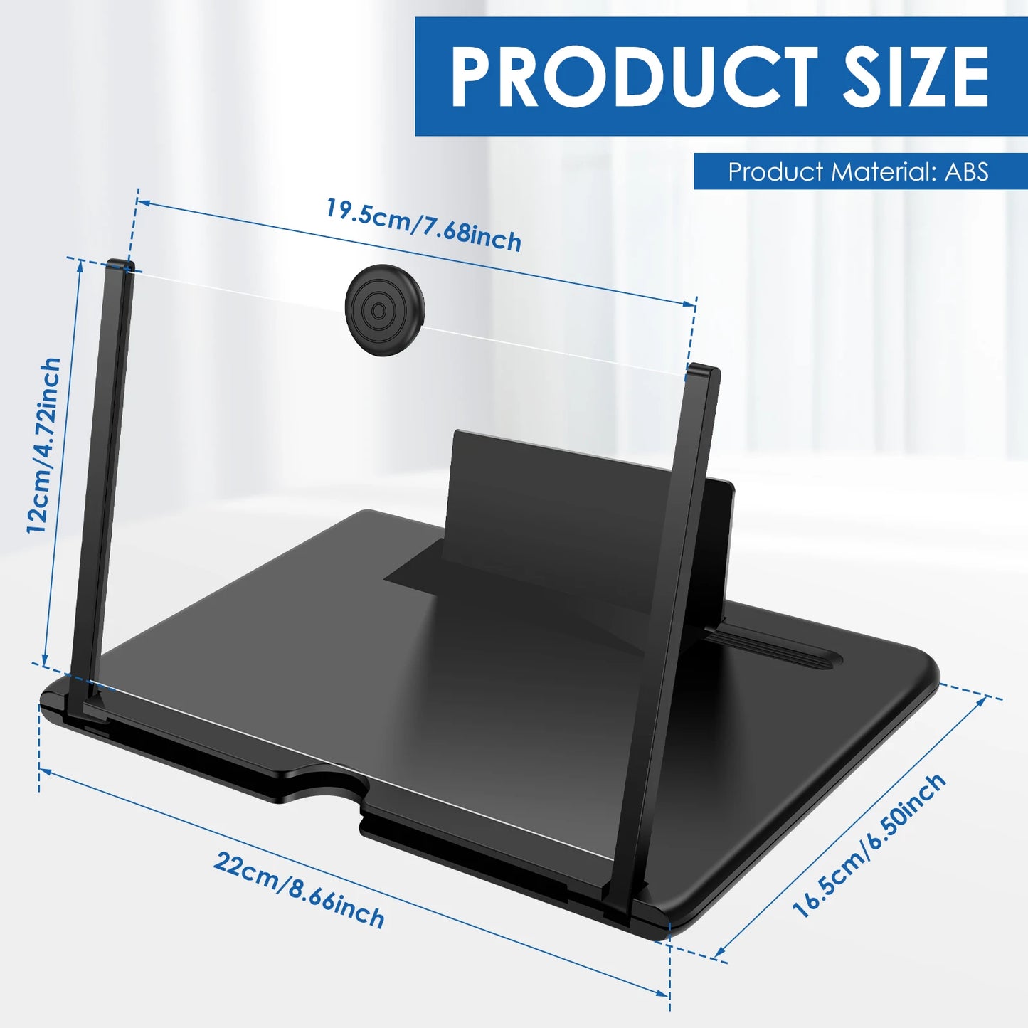10/12/14 Inches Screen Amplifier Mobile Phone TV Screen Magnifier TV Movie HD Screen Magnifying Glass Anti Phone Holder Stand