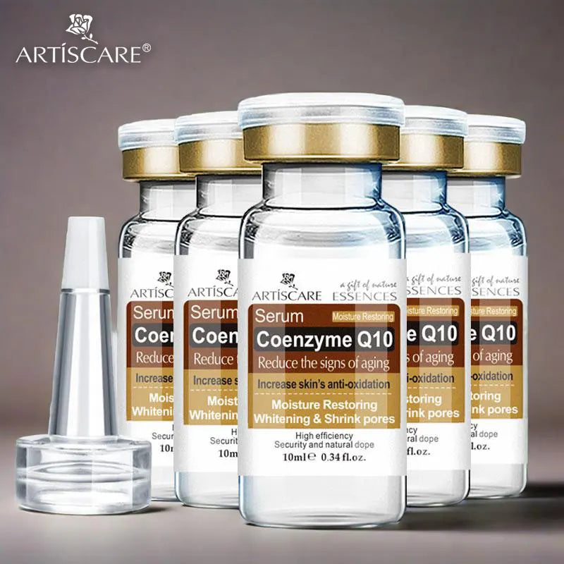 Q10 Face Serum 5Pcs Tighten Flabby Minimize Pores Coenzyme Essence CQ10 Best Skin Care Products