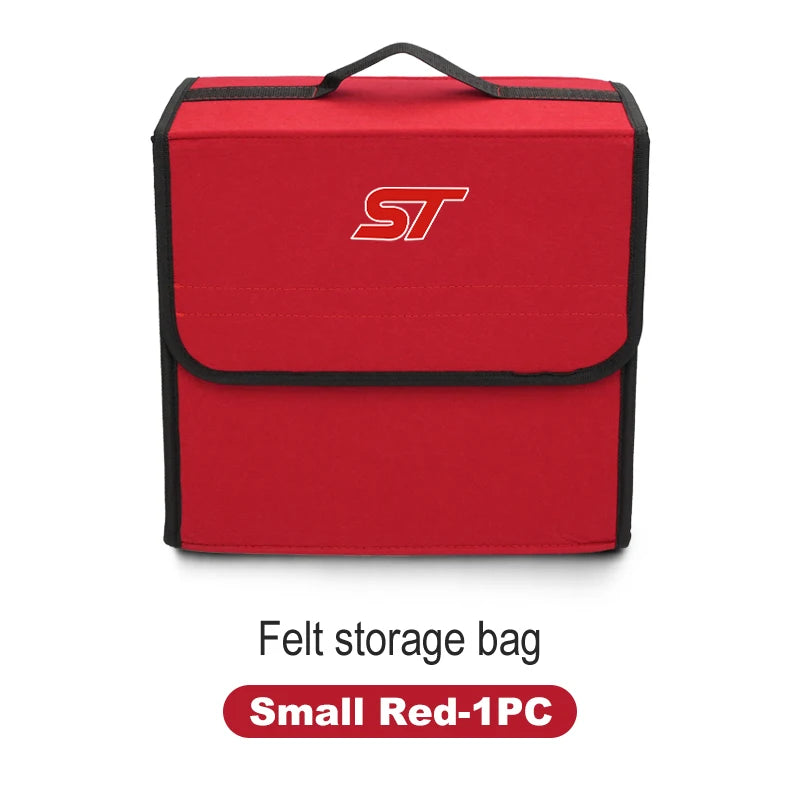 Car Trunk Storage Box Organizer Foldable Stowing Tidying Container Bag For Ford MK2 ST Racing Performance Explorer Focus