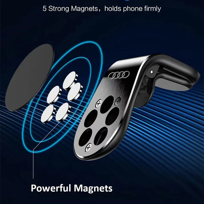 Car Magnetic Phone Holder Mobile Stand for Audi A4 B9 B8 B7 A3 8P 8V 8L A6 C6 C7 A5 A7 A1 A8 Q3 Q5 8R Q7 TT Auto Accessories