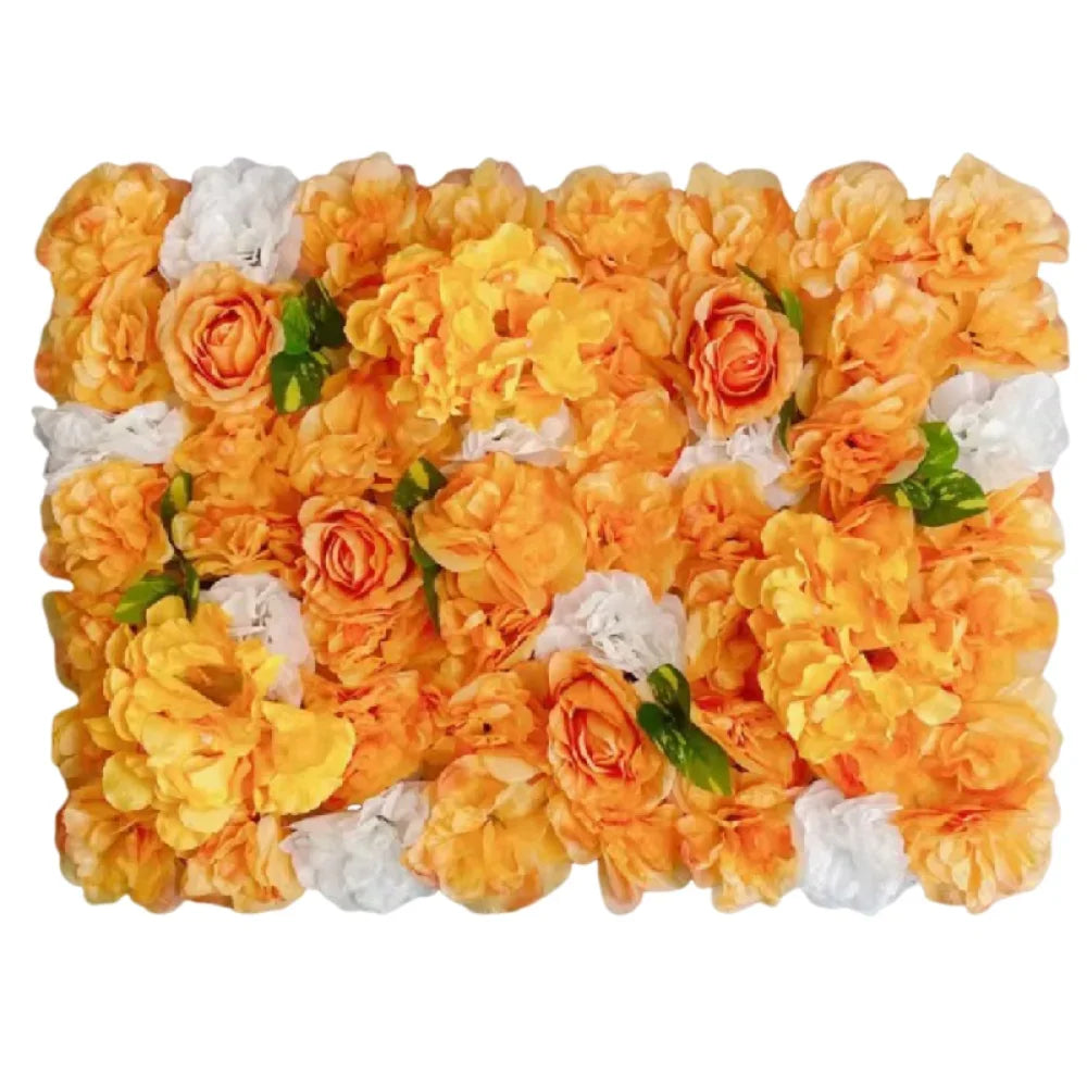 Handmade Artificial Flower Wall Panels Realistic Romantic Rose Wedding Background Durable 60X40cm Wedding Wall Backdrop