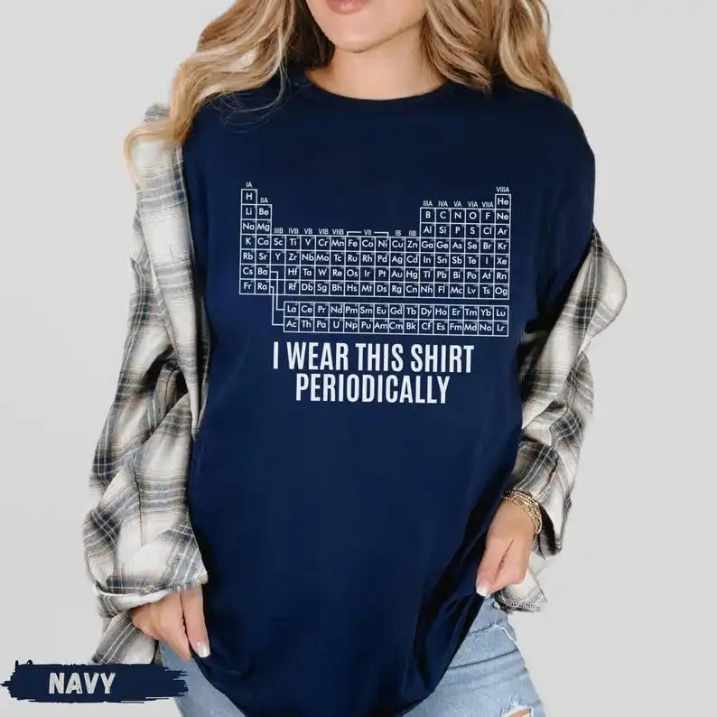Dr Grace's Periodic Table Shirt Project Hail Mary Tshirt Jazz Hands I Wear This Shirt Periodically Funny Amaze Graphic T Shirts