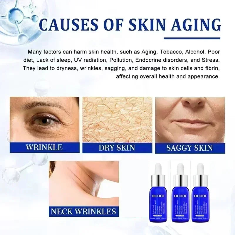Hot Sell Neck Wrinkle Anti-agin Serum Skin Care Anti-wrinkle Facial Serum Remove Wrinkle Fine Lines Around The Eyes Crow's Feet