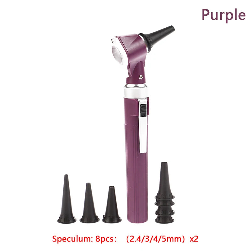 Professional Otoscopio Diagnostic Kit Medical Home Doctor ENT Ear Care Endoscope LED Portable Otoscope Ear Cleaner With 8 Tips