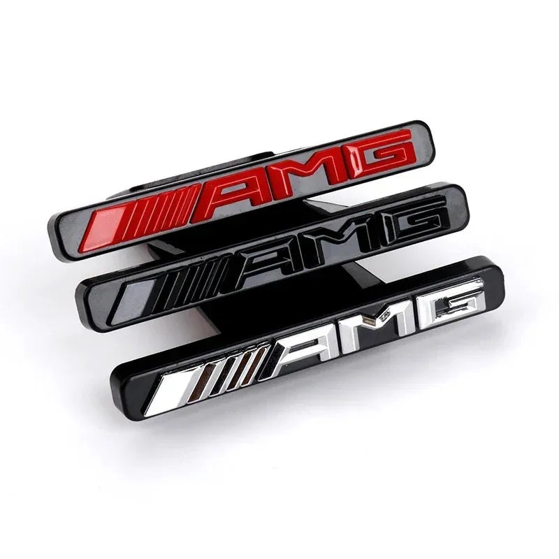 3D ABS Logo AMG Emblem Car Front Grille Badge Caps For Mercedes Benz GLC A B C E Class W204 W205 W212 W213 GT AMG Accessories