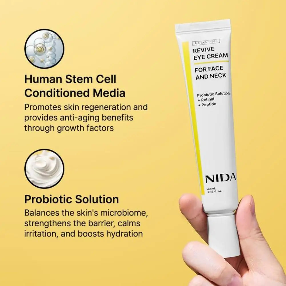 Korea NIDA Skin Care - Retinol Probiotic Eye Cream, Ultimate Moisturizing Cream, Rejuvenation Facial Serum, Skin Barrier Repair