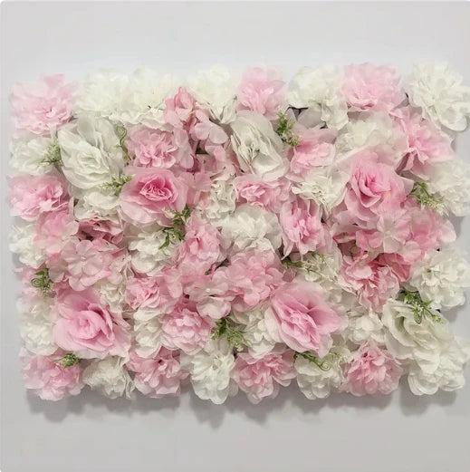 60X40cm Silk Rose Flower Wall Artificial Flowers DIY Wedding Wall Decor Photography Backdrops Hair Salon Background