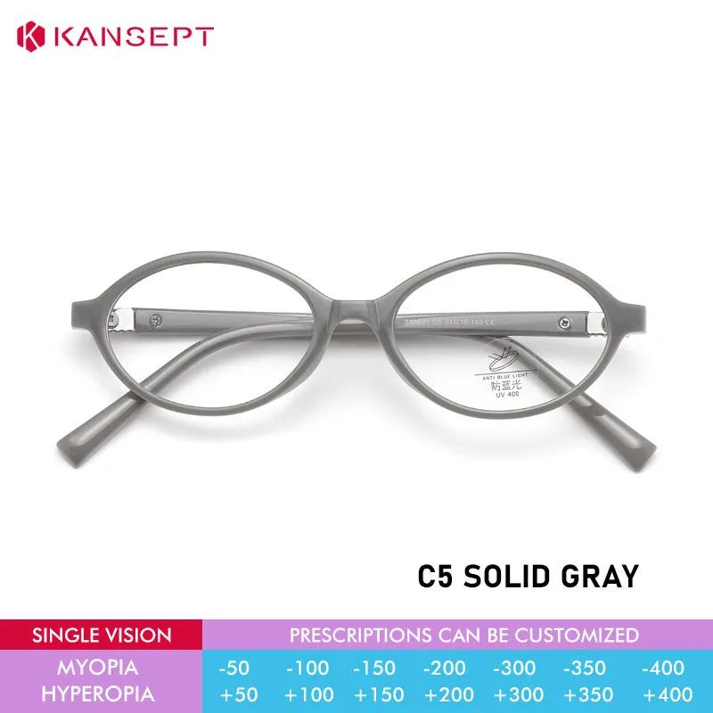 KANSEPT Women's Eyeglass Frame Optical Lenses Grade Glasses Prescription for Eyepieces in Trend Anti-Glare Lenses and Blue Light