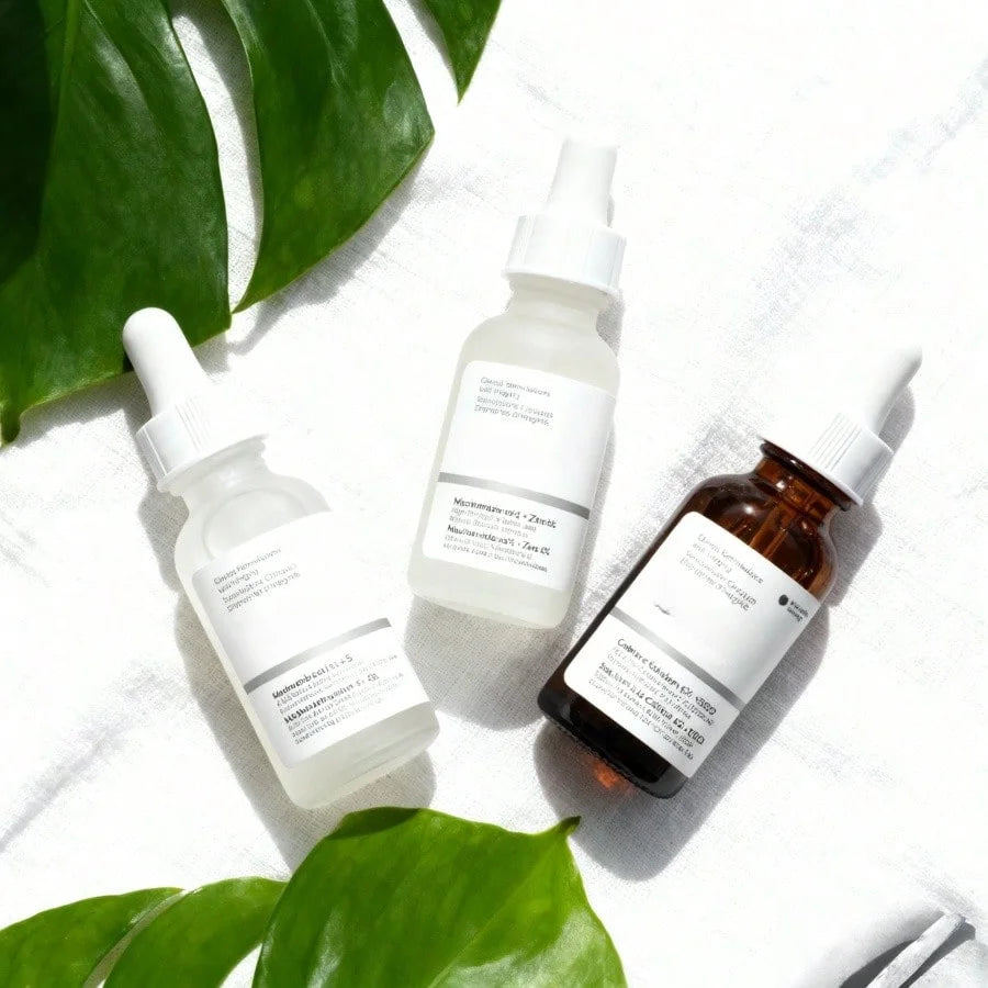 Most Loved Collection For Even Skin Tone And Texture - Skin Care Bundle Set - Hyaluronic Acid 2% + B5, Niacinamide 10% + Zinc 1%, Ordinary Caffeine Solution 5% + EGCG