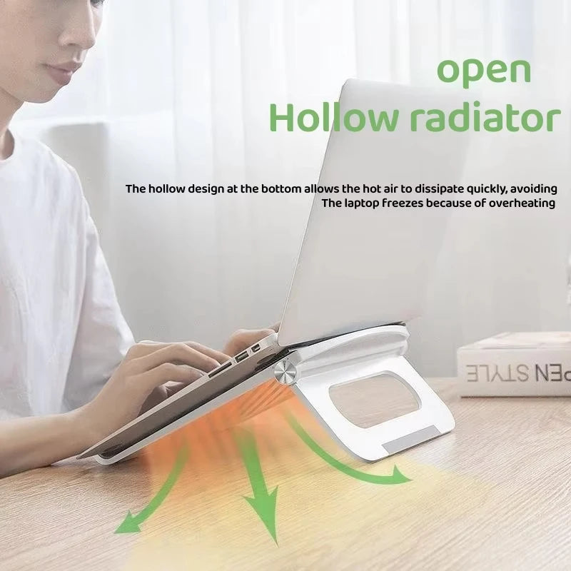 Foldable Laptop Stand For iPad Macbook Mac Pro PC Notebook Tablet Computer Accessories ABS Desktop Bracket Support Cooling Stand