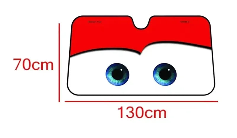 Car Solar Protection 4 Colors Eyes Heated Windshield Sunshade Car Window Windscreen Cover Sun Shade Auto Sun Visor Car-covers