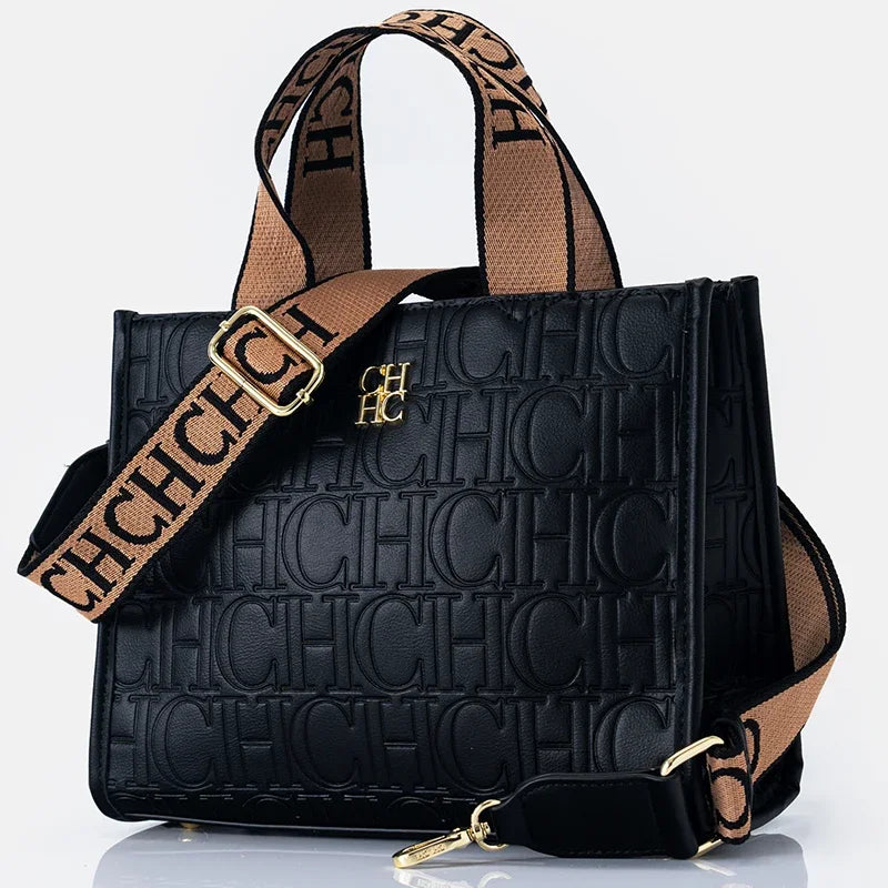 CH Women's Bags Metal Logo Casual Large Capacity Light Luxury Brand Designer 2026 New Fashion High Quality Women's Handbag