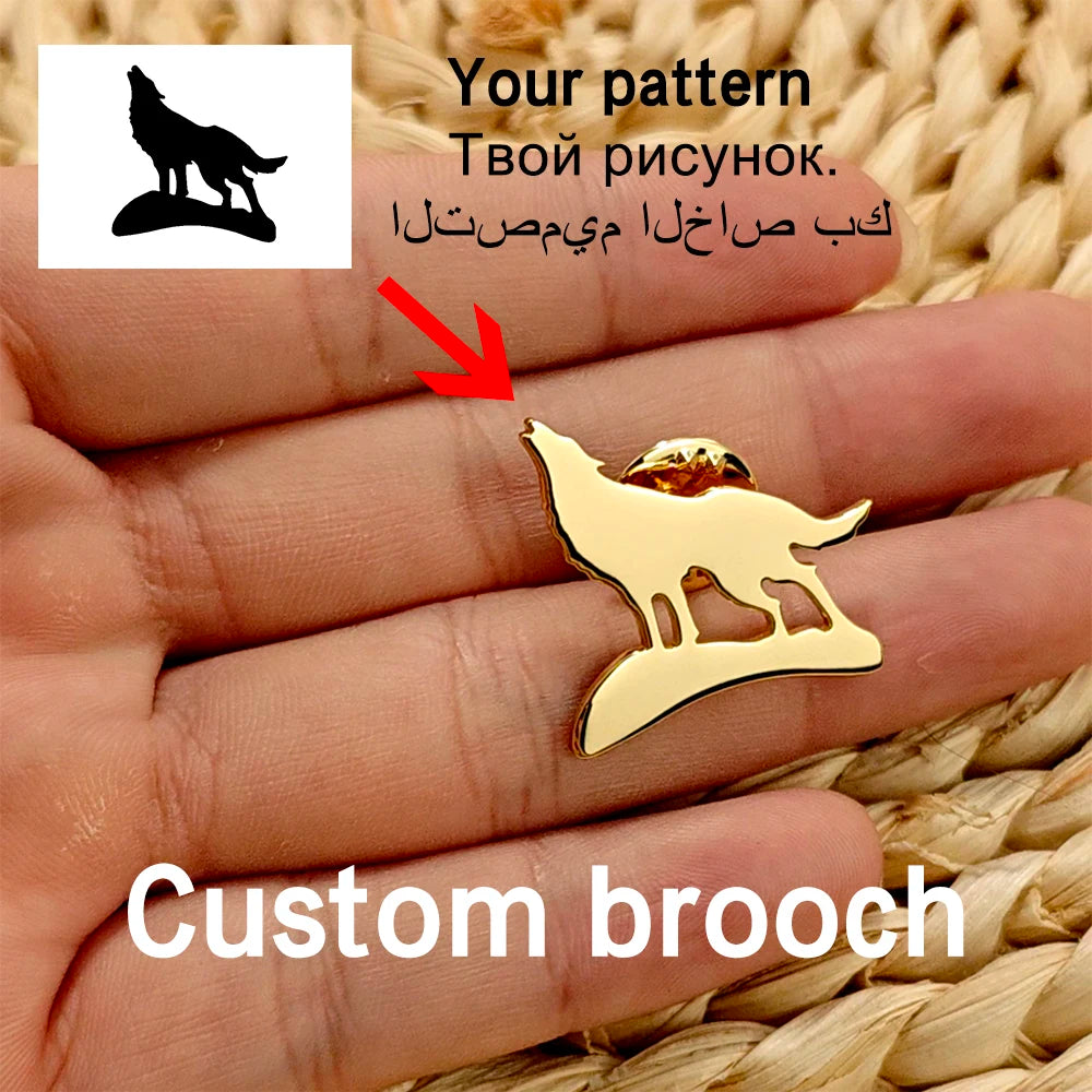 Customize Personalized Nameplates, Brooches, Stainless Steel Accessories, Custom Logos, Jewelry, Family Gifts Using Pictures