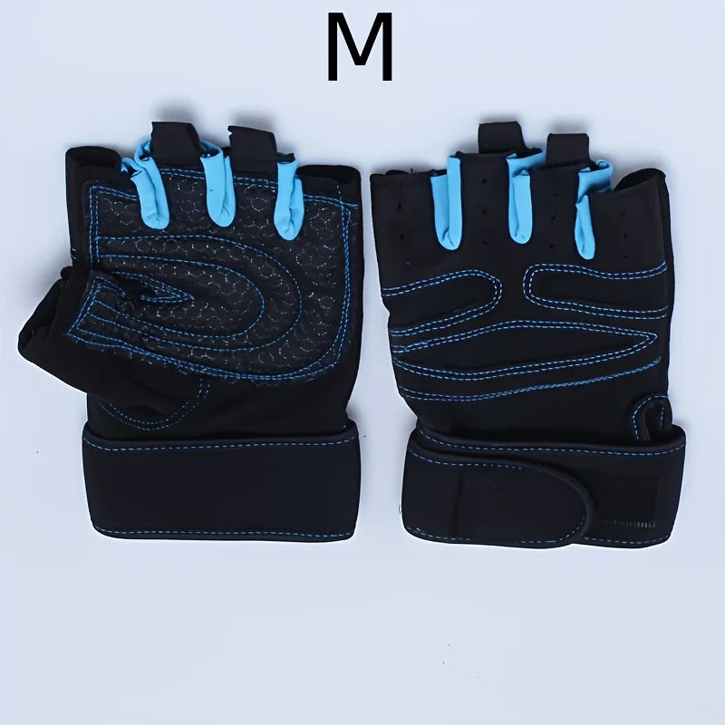 Unisex Fitness Gym Gloves with Wristband for Weight Lifting Body Building Training Sports Exercise And Cycling Shockproof