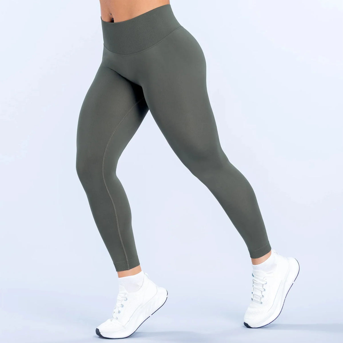 NCLAGEN Women's Sports Yoga Pants Seamless Defy Leggings Scrunch Booty Sportswear Gym Clothes Speed Activewear Workout Tights