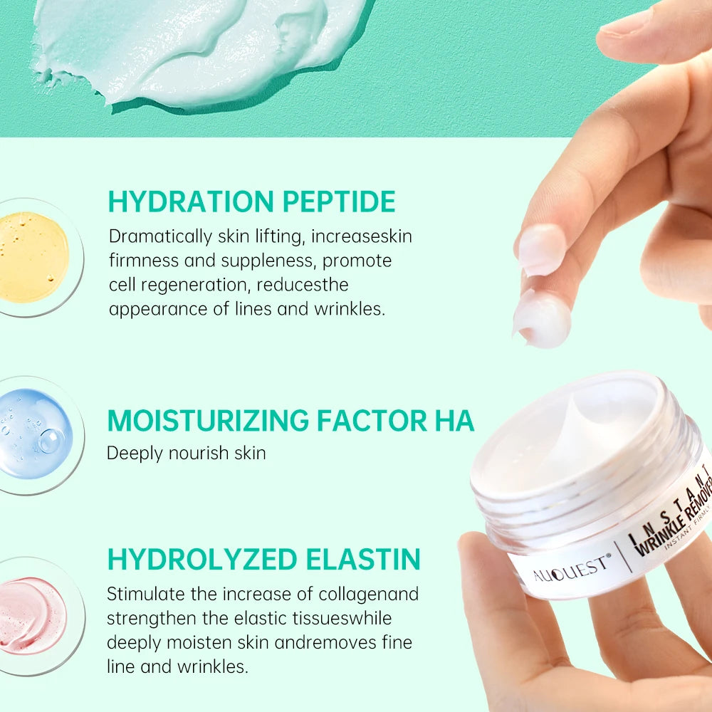 AUQUEST 5 Seconds Instant Anti Wrinkle Face Cream Peptide Anti Aging Lifting Firming Nourish Facial Cream Skin Care