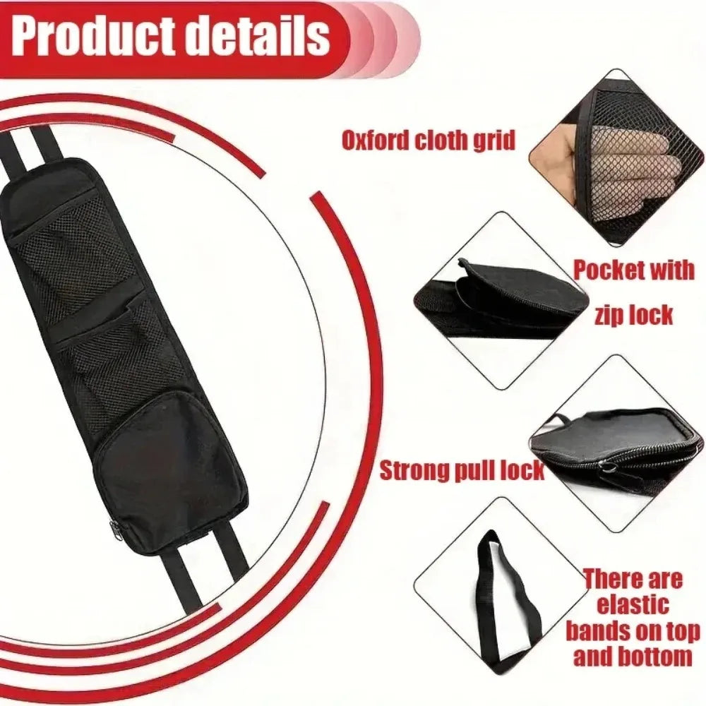Universal Car Seat Side Hanging Storage Organizer Bag Multifunctional Vehicle Mesh Pocket Hold Car Interior Accessories