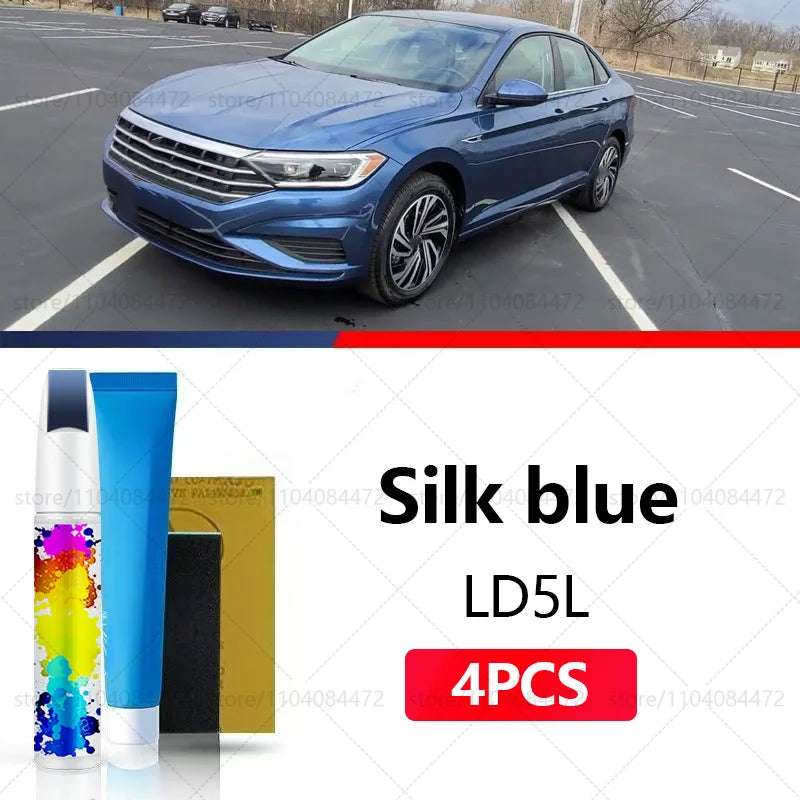 Car Paint Repair Pen For 1979-2025 Volkswagen Jetta Paint Scratch Repair Accessories 4PCS White LC9A White L0K1 Red LC3J Blue