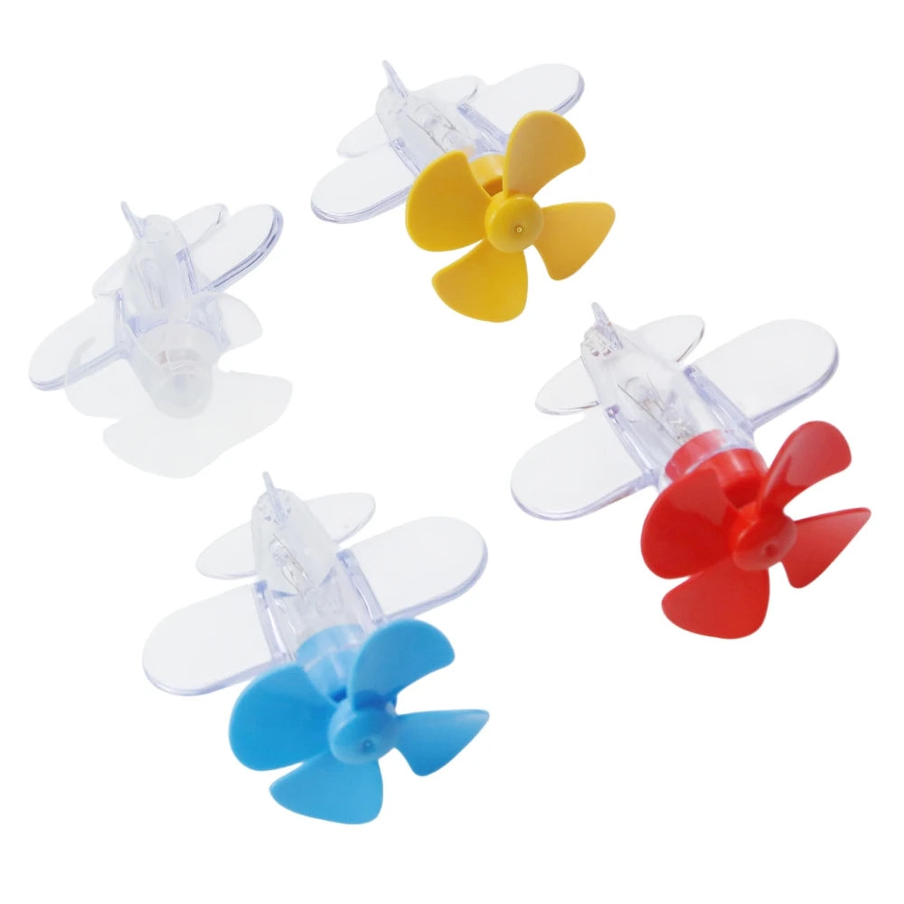 Rotatable Luminous Wind Power Plane Ornament Auto Motorbike Cycling Night Decoration Lamp