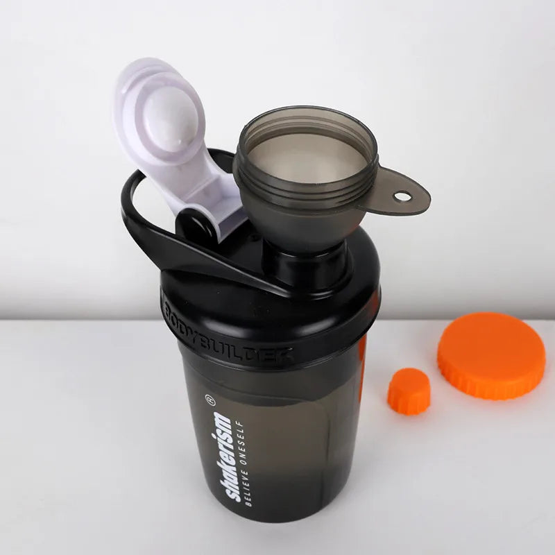 50ML Protein Powder Dispenser Box Portable Fitness Supplement Container Funnel Sports Powder Box Leak-Proof Case For Hiking