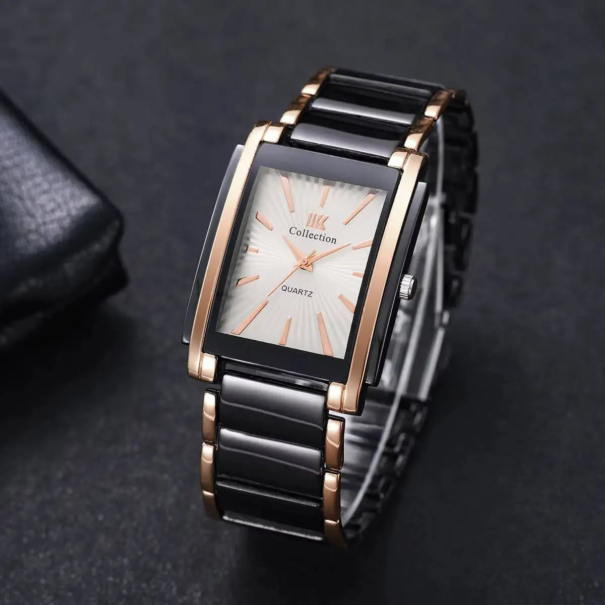 Luxury Men Business Watches Stainless Steel Strap Quartz Wristwatch For Mens Clock Reloj Hombre（Without Box）