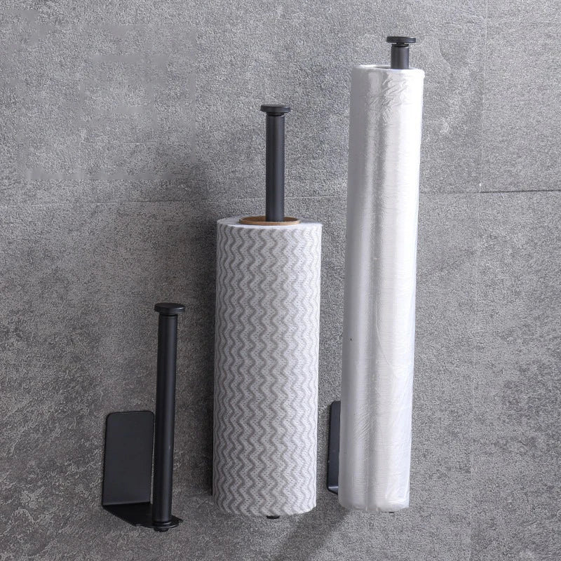 Kitchen Towel Holder Stainless Steel Paper Towel Holder Under Sink Organizer Lengthen Storage Rack Sink Accessories SNJ007