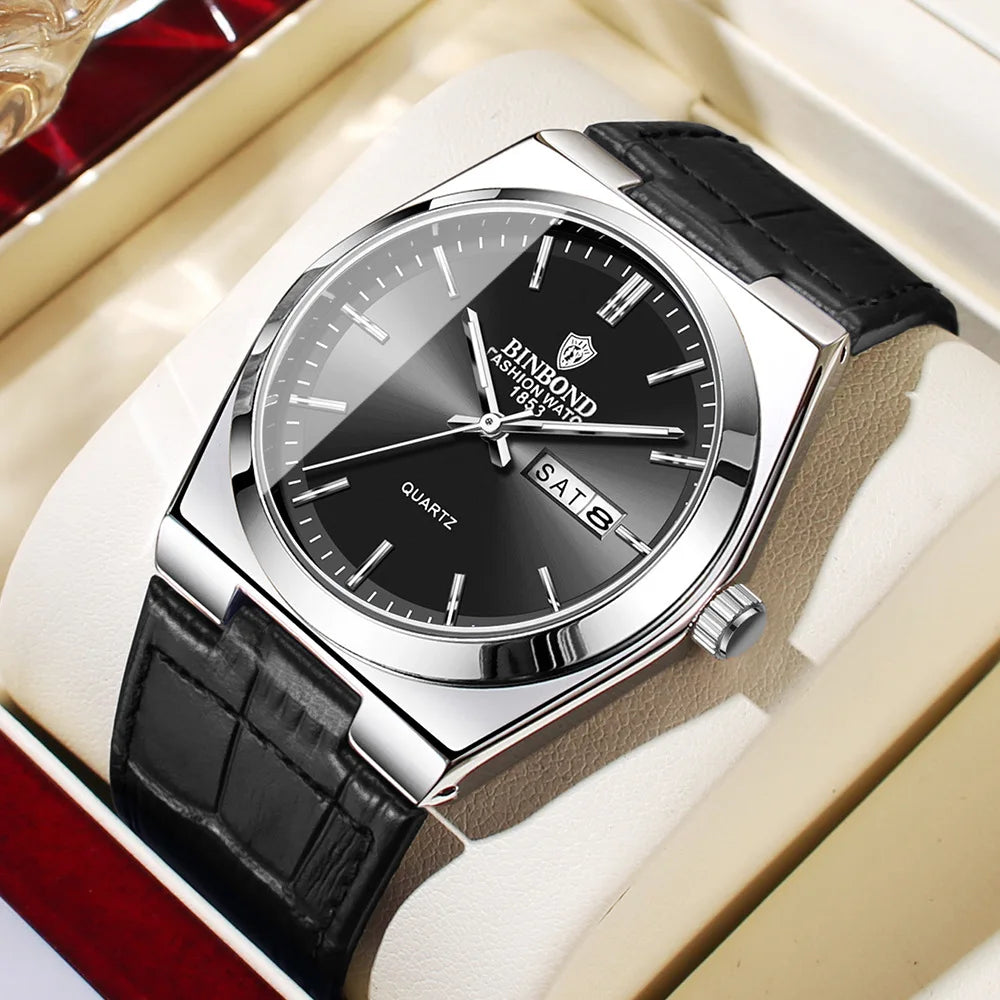 2026 Casual Business Fashion Quartz Wristwatches Gold Clock Men Luxury Watch Automatic Watches Mens Movement Gifts Reloj Hombre