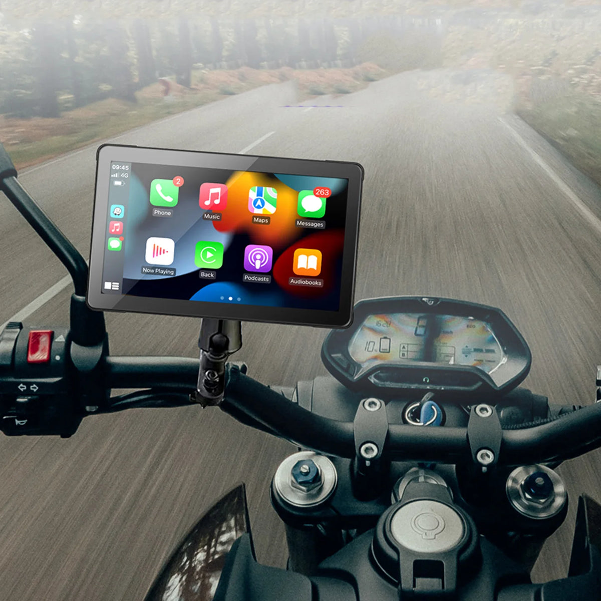 7 inch CarPlay Android Auto Motorcycle Display Screen GPS Navigation Screen Digital Moto Dashboard Motorcycle Accreeories