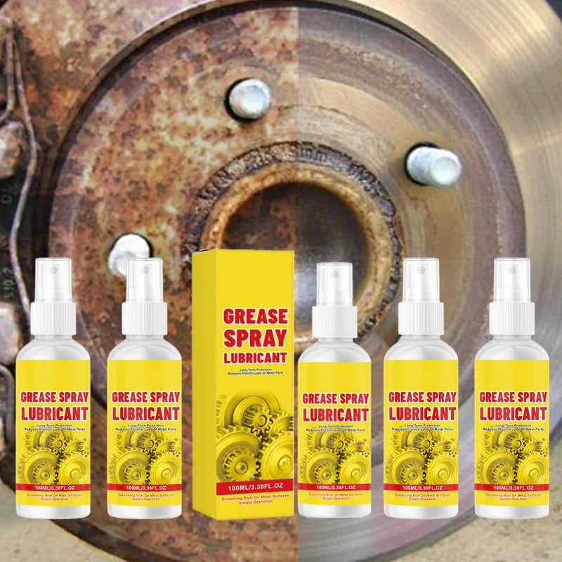 Multi-Use Grease Lubricant Spray Anti-Rust Friction Reducer For Tools Rust Remover Lubricant Spray For Quick Rust Dissolution