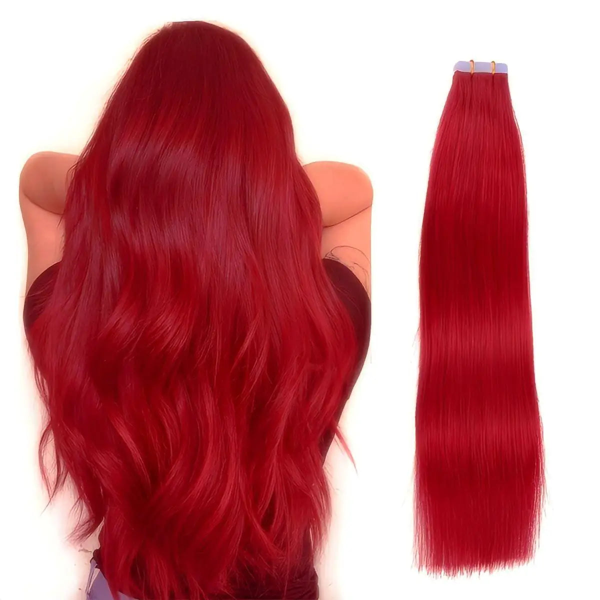 Invisible Tape in Hair Extensions Real Remy Hair Hair Extensions for Women Ash Blond mixed Platinum Blond Straight Hairpieces