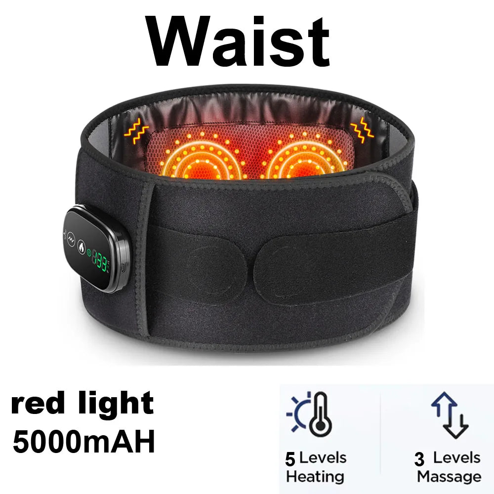 Heat Lumbar Brace Support Massager Waist Massager Back Belt Heath Care Comfortable Material for Office Workers Home Use