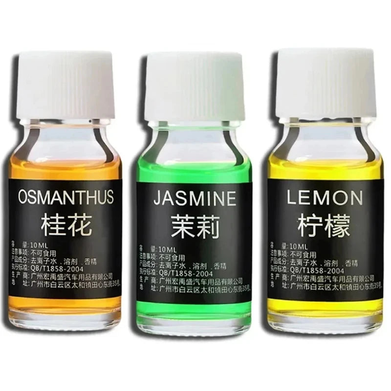 10ML Car Perfume Refill Air Freshener Natural Plant Essential Oil Aroma Diffuser Fragrance Humidifier Freshener Auto Accessories